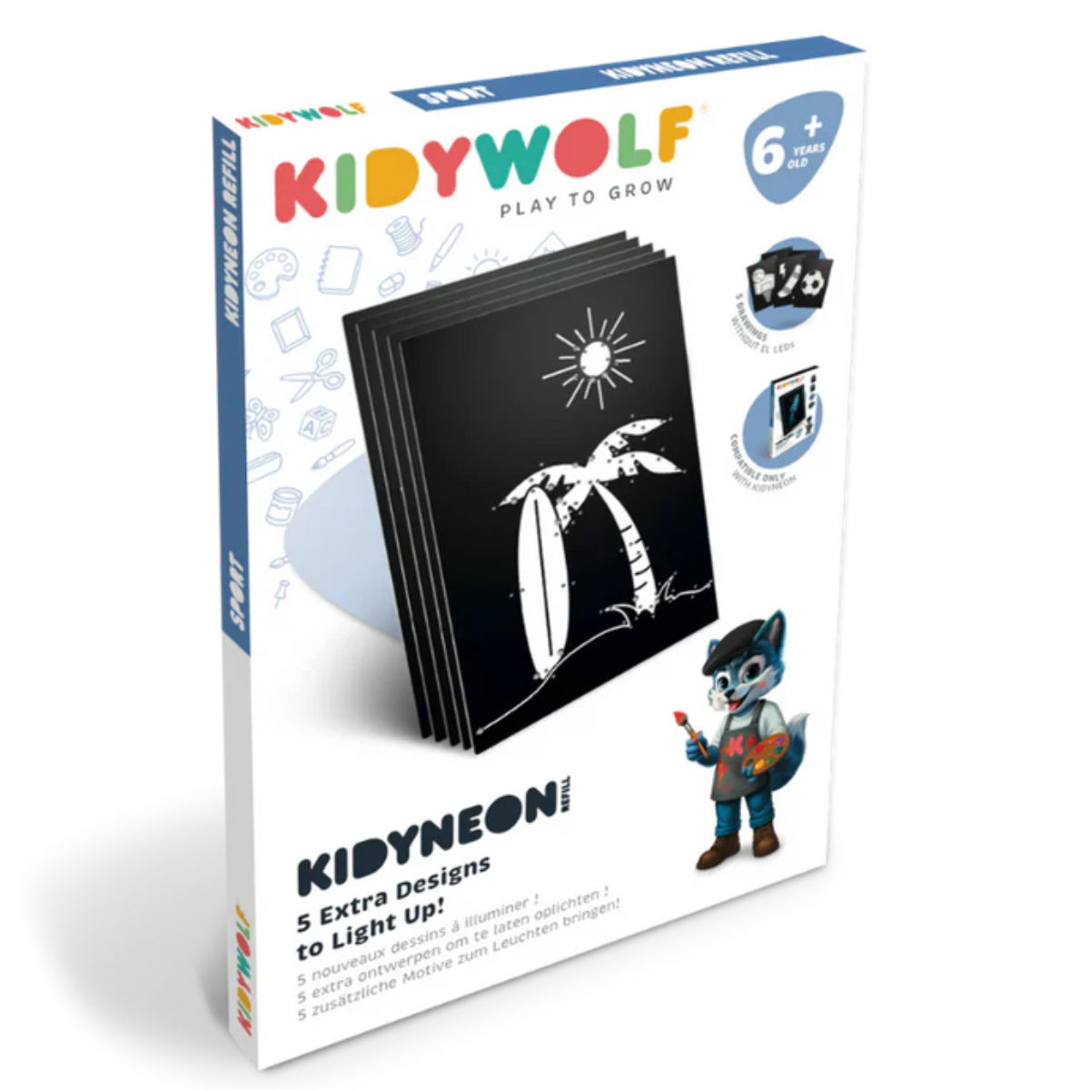 Kidywolf Refill Set for KIDYNEON Creative Board