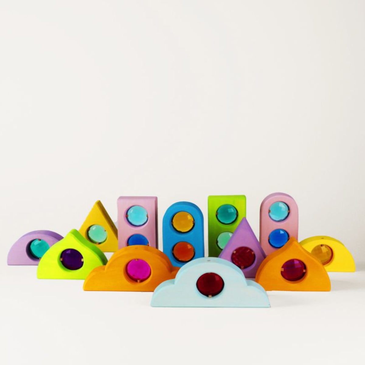 Bauspiel Pastel Fairy Windows 12 Pieces