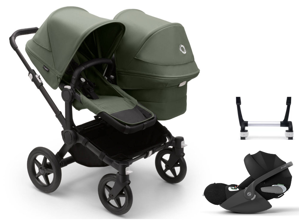 Bugaboo Donkey 5 Duo pushchair set 3 in 1 incl. Cybex Cloud T i-Size car seat