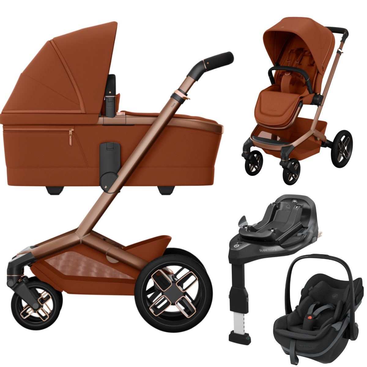 Maxi Cosi Fame 3-in-1 Stroller Set incl. Maxi Cosi Pebble Slide Pro i-Size Car Seat