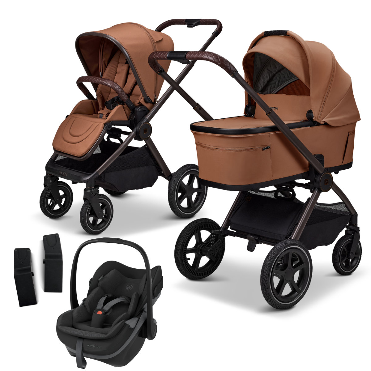 Moon Gio Fold Air Kinderwagen Set 3 in 1 inkl. Maxi Cosi Pebble Slide Pro Babyschale