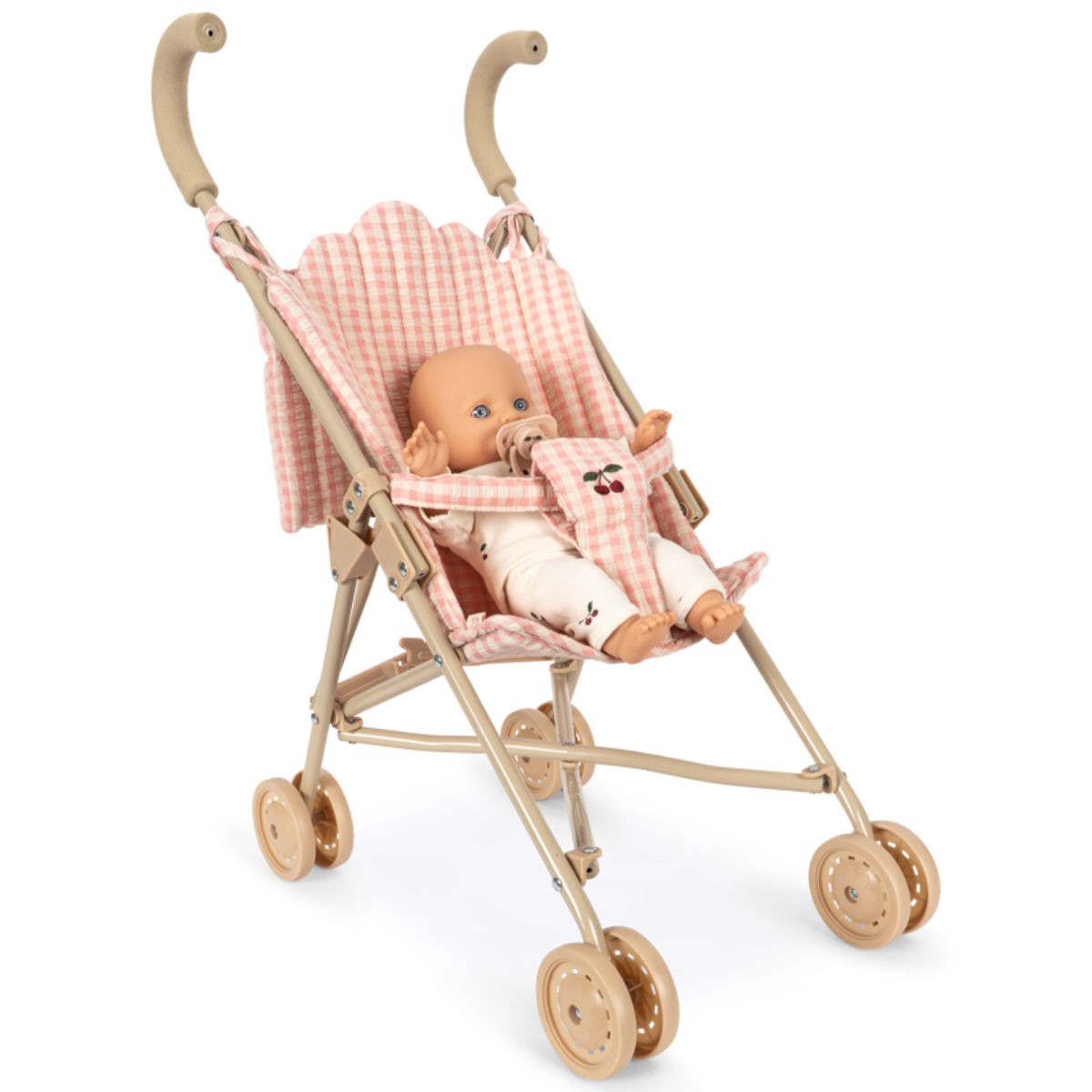 Konges Sløjd Poppy Puppenbuggy-Set – mit Babypuppe & Schnuller