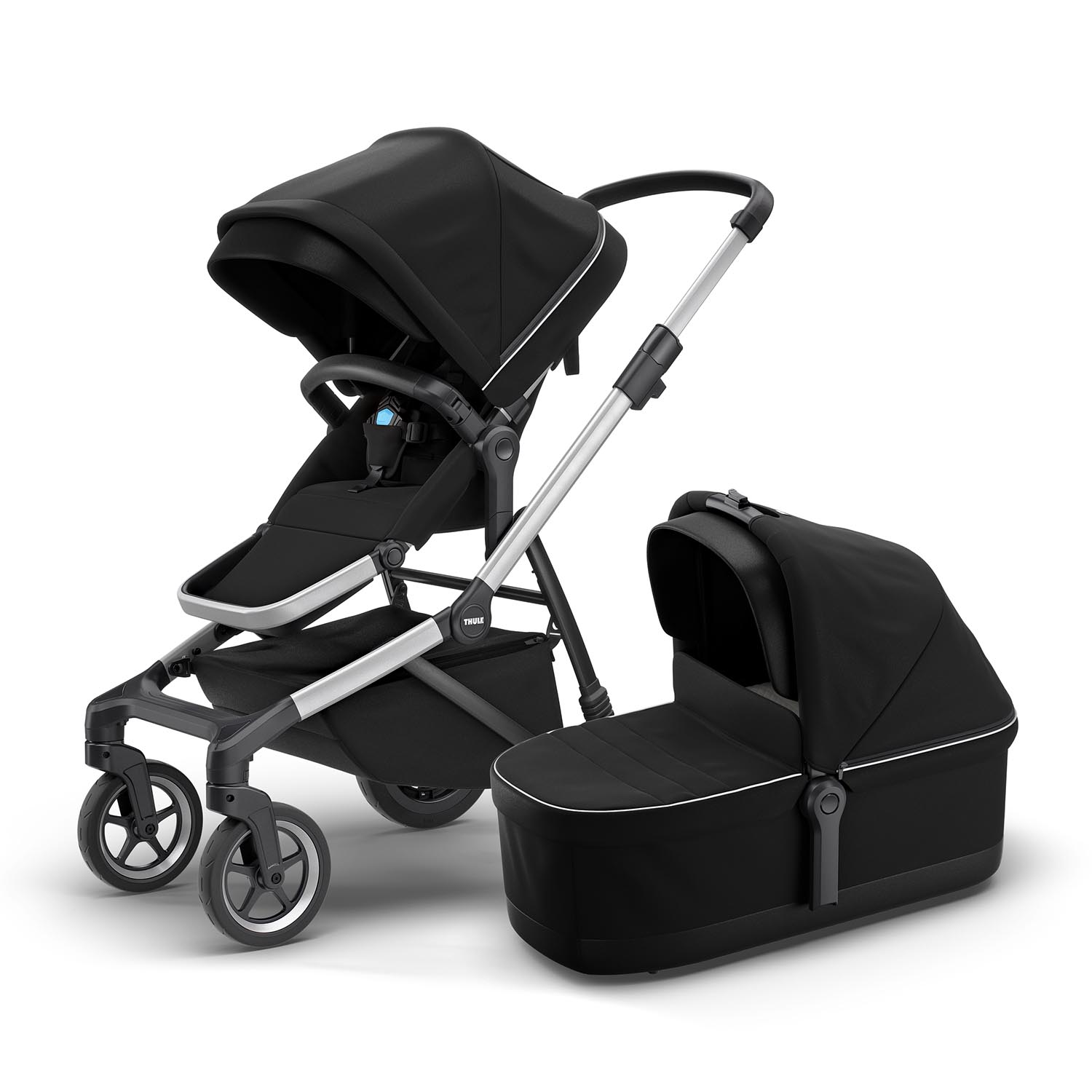 Thule Sleek Kinderwagen Set 3 in 1 mit Cybex Aton S2 I-Size
