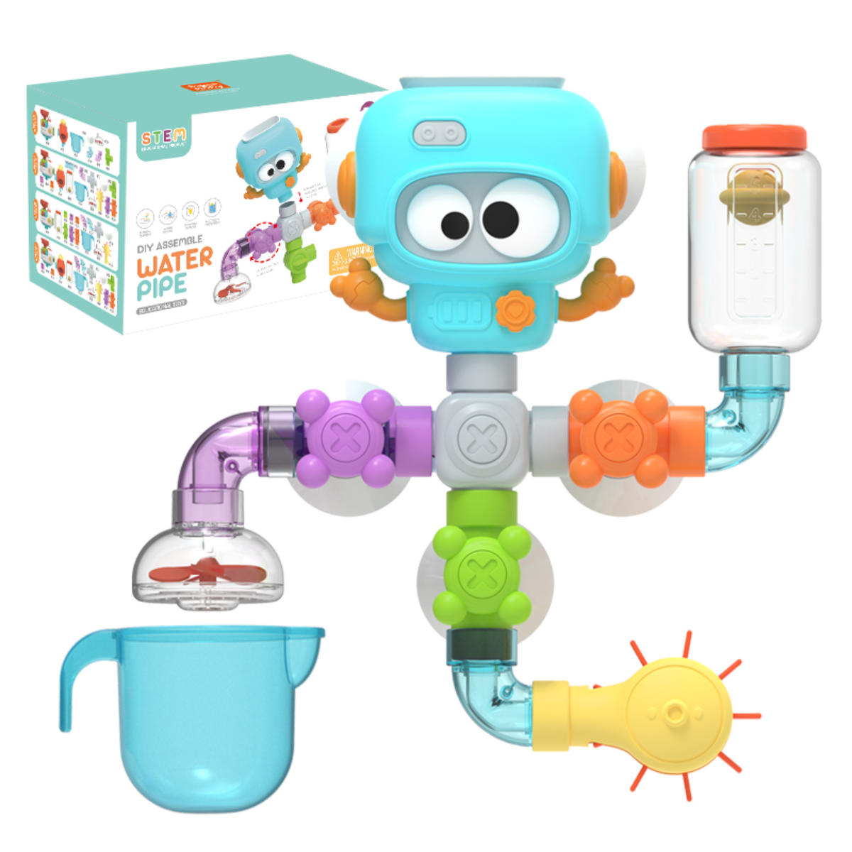 Fresh Kid Tub Fun! Flow & Fill Badespielzeug – 20 Teile