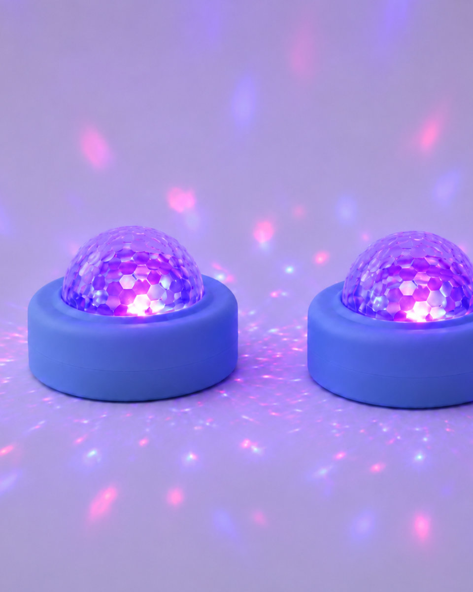 Lalarma Disco Duo – 2 Mini-Discolichter mit Musiksteuerung