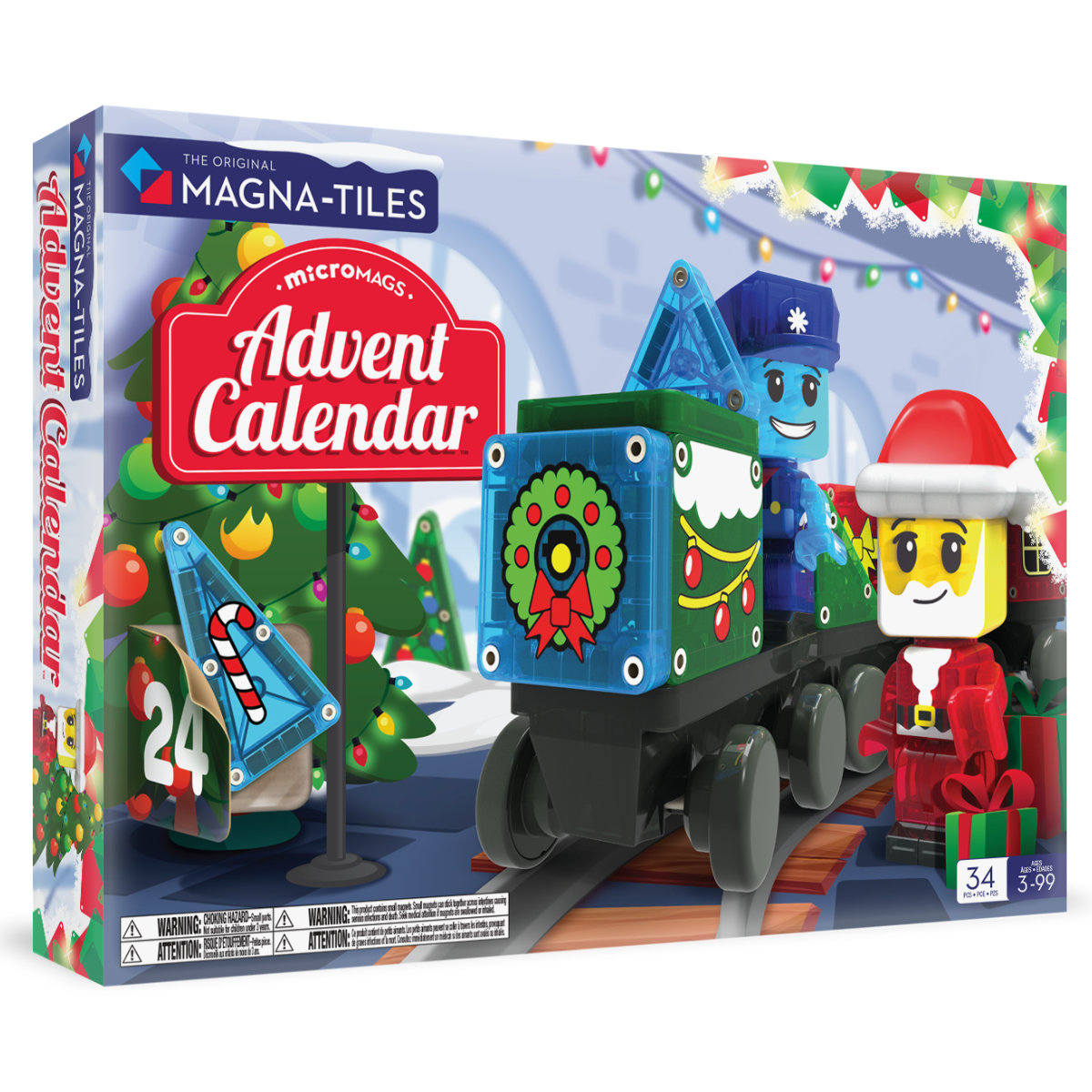 Magna-Tiles Advent Calendar – 34-Piece