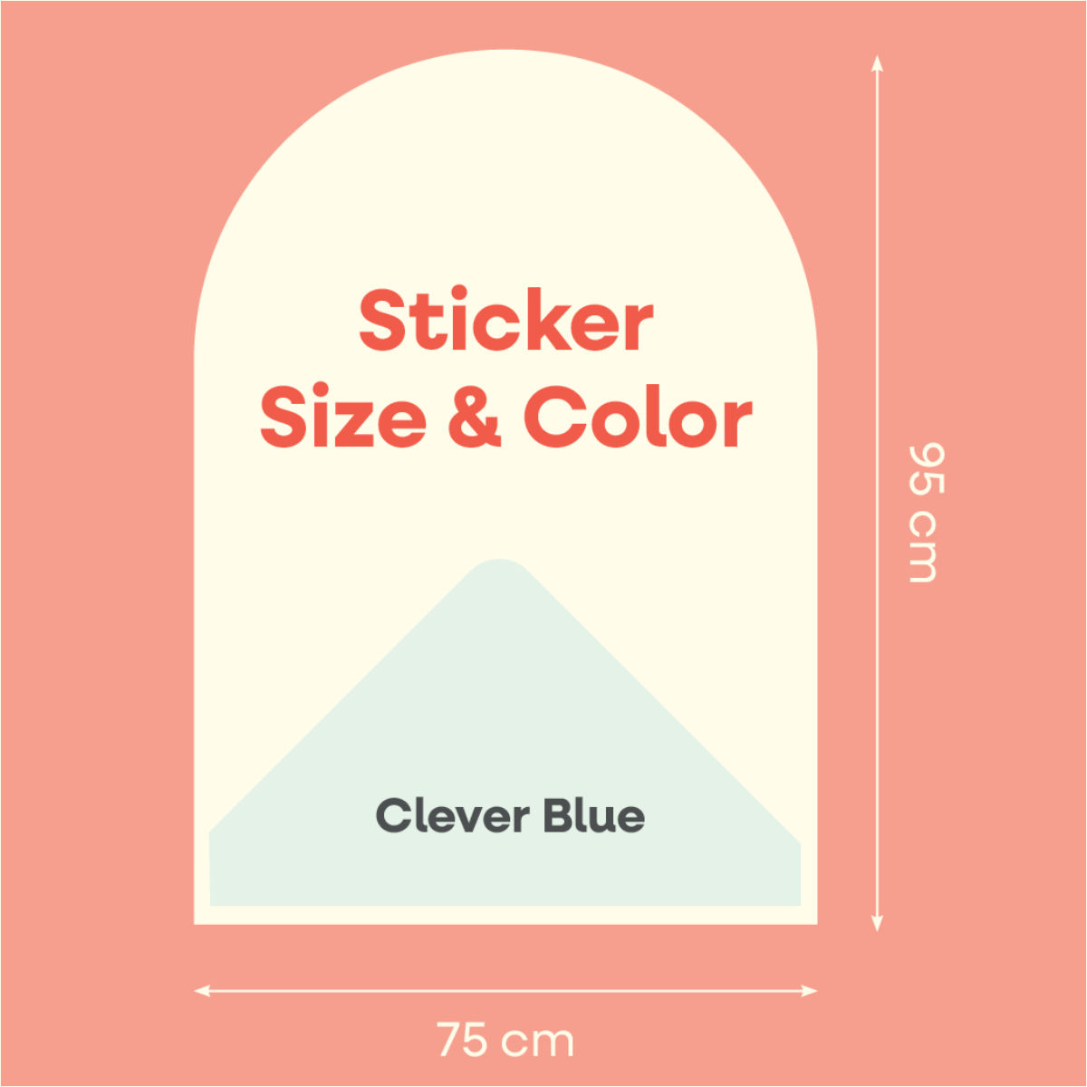 Cleverclixx Magnetic Wall 95 × 75 cm