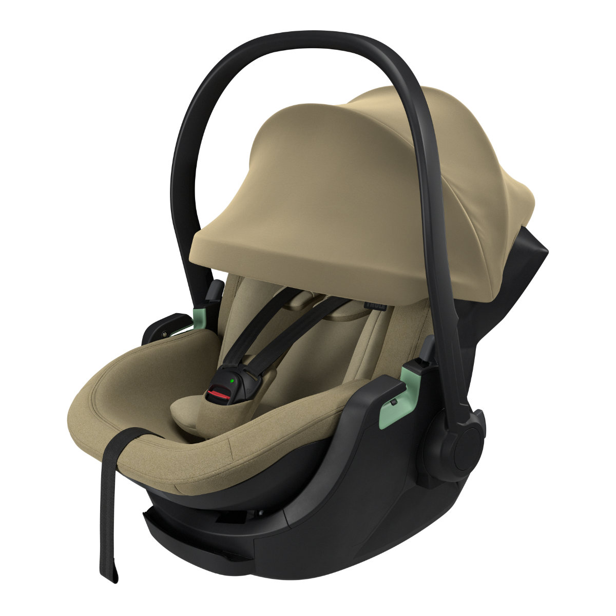 Thule Maple Connect Babyschale in Beige - schräge Ansicht
