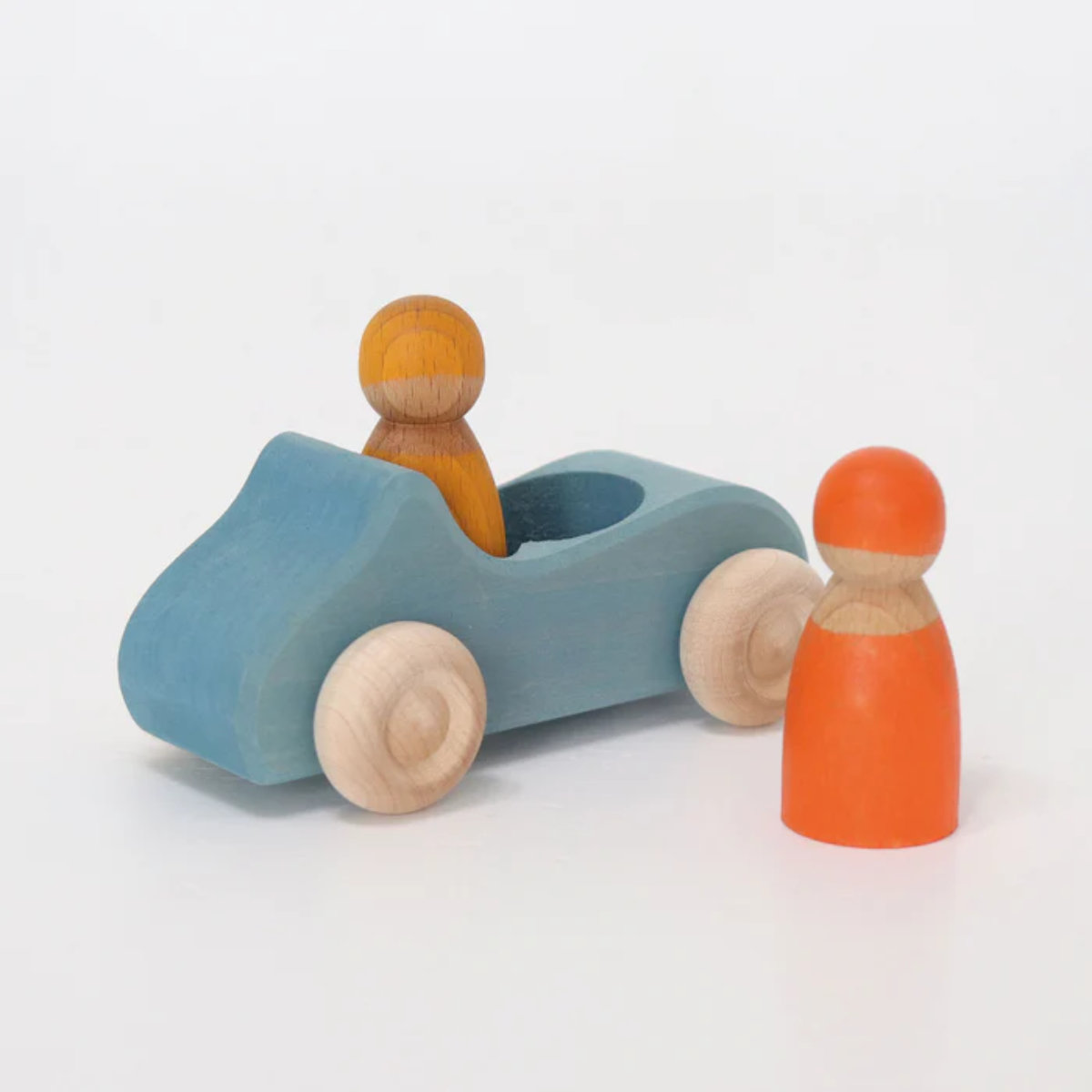 Grimm’s Wooden Convertible Car with Figures