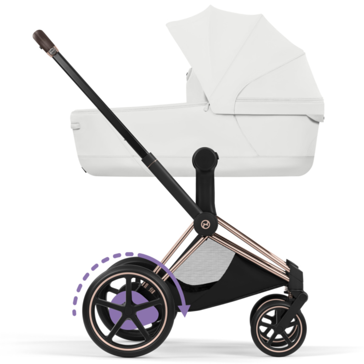 Cybex E-Priam 5 Style Stroller Set 3 in 1 incl. Cloud T i-Size Car Seat