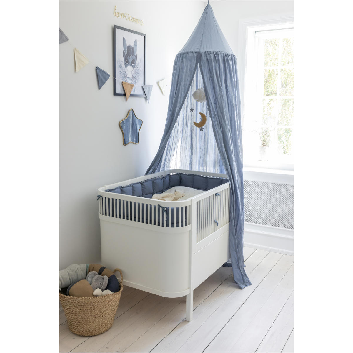 Sebra bed surround with kapok filling, 360 x 26 cm