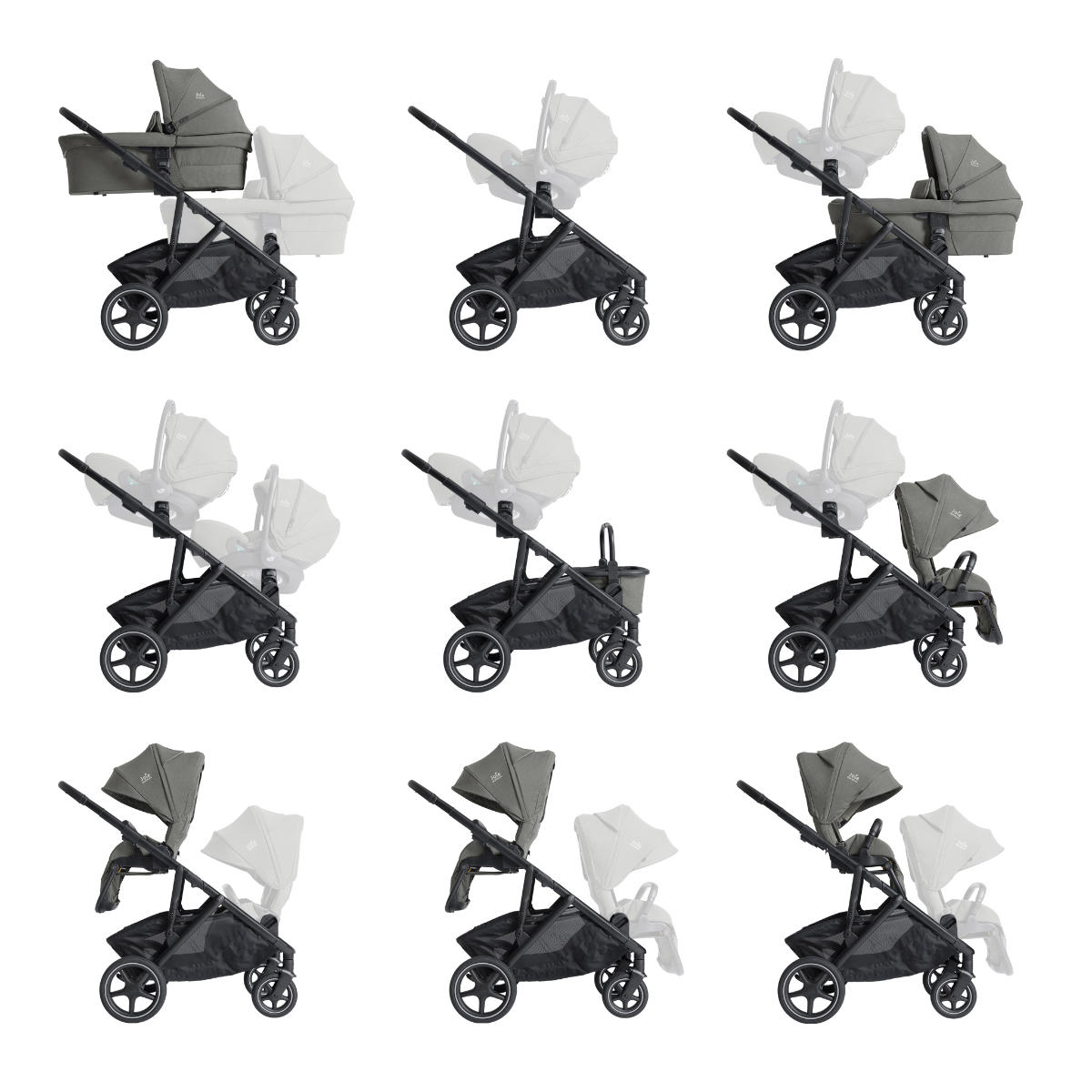 Joie Signature Versiti Stroller Set 3-in-1 incl. Joie Signature i-Level Pro i-Size Infant Car Seat