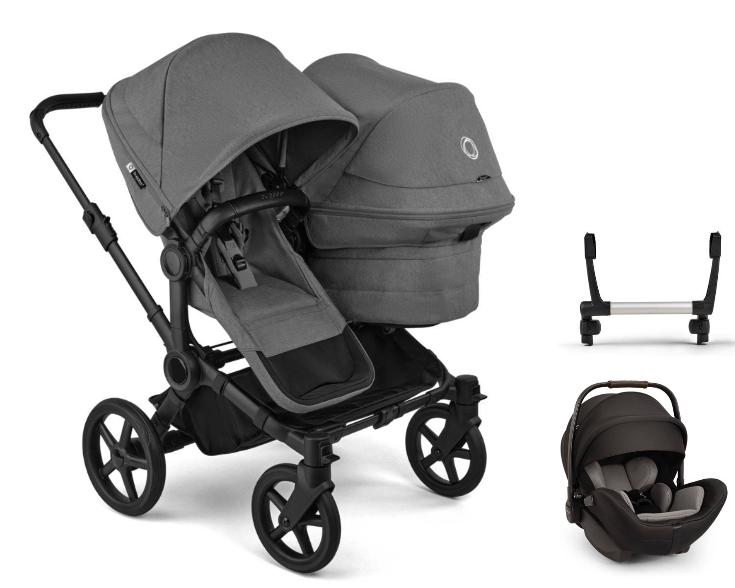 Bugaboo Donkey 6 Duo Stroller Set 3 in 1 incl. Nuna Arra Flex i-Size Car Seat