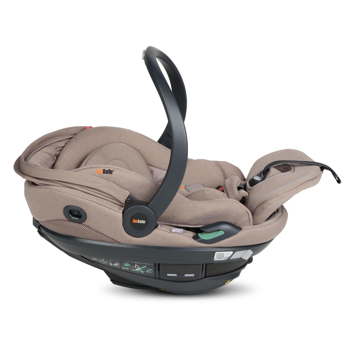 BeSafe Go Beyond² i-Size Infant Car Seat incl. Beyond ISOFIX Base + Free Weather Cover