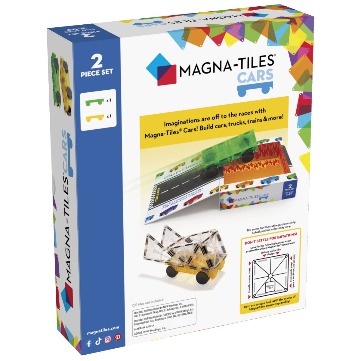 Magna-Tiles Autos - 2 Teile