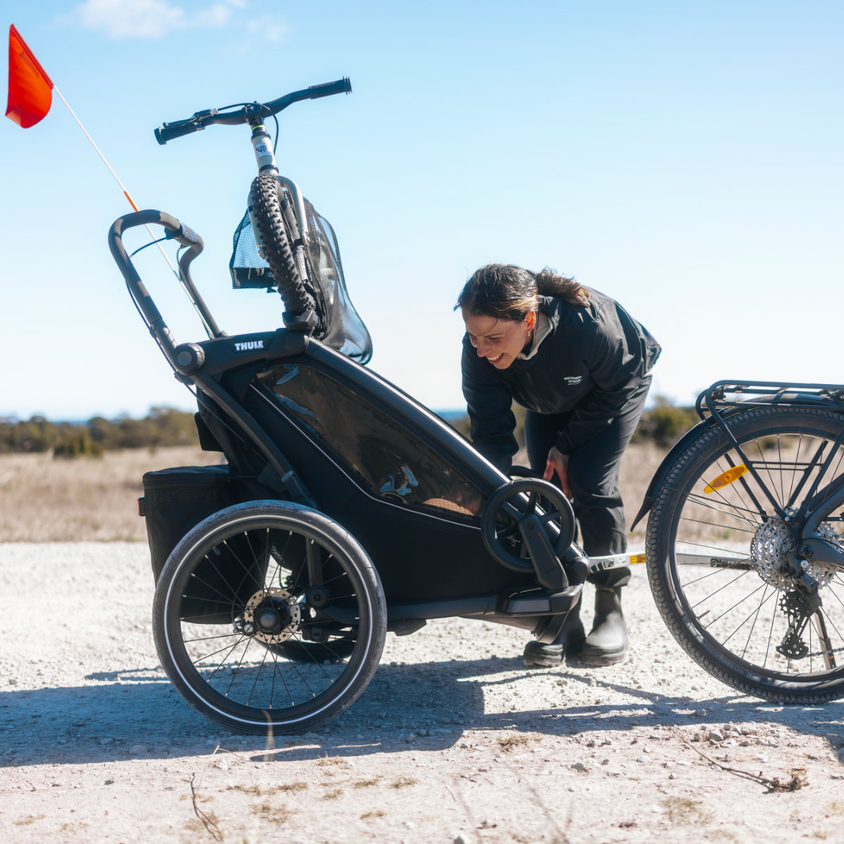 Thule Chariot 2 Laufradhalter für Fahrradanhänger
