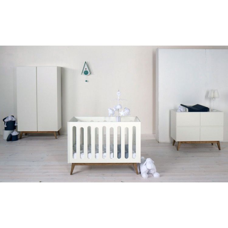 Quax Babybett Trendy Weiss 60 x 120 cm