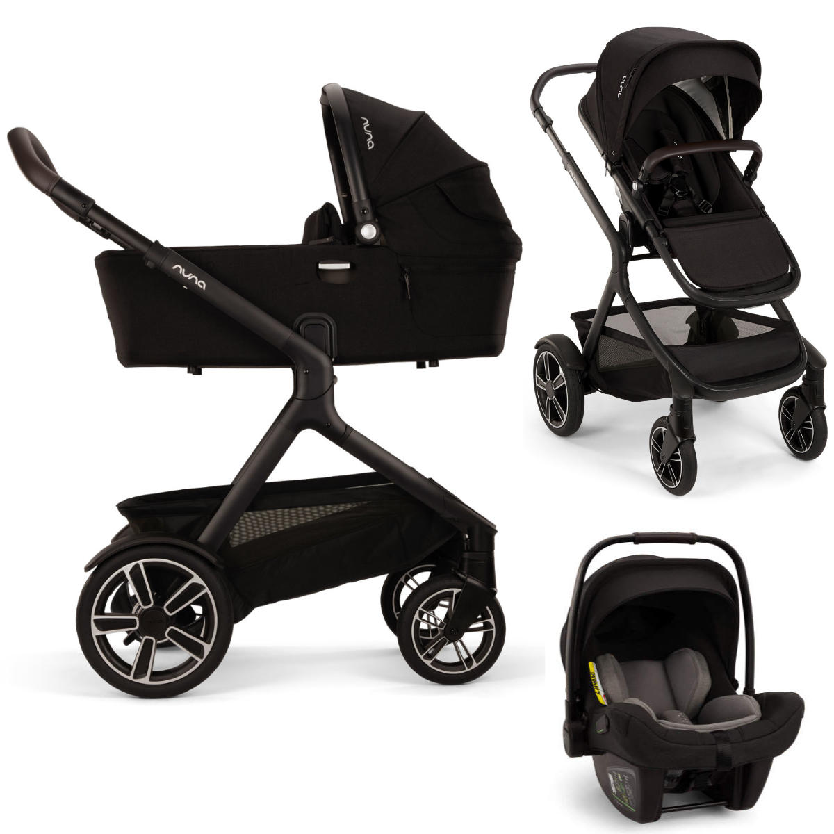 Nuna DEMI Next Stroller Set 3‑in‑1 incl. Nuna PIPA Next i‑Size Infant Car Seat