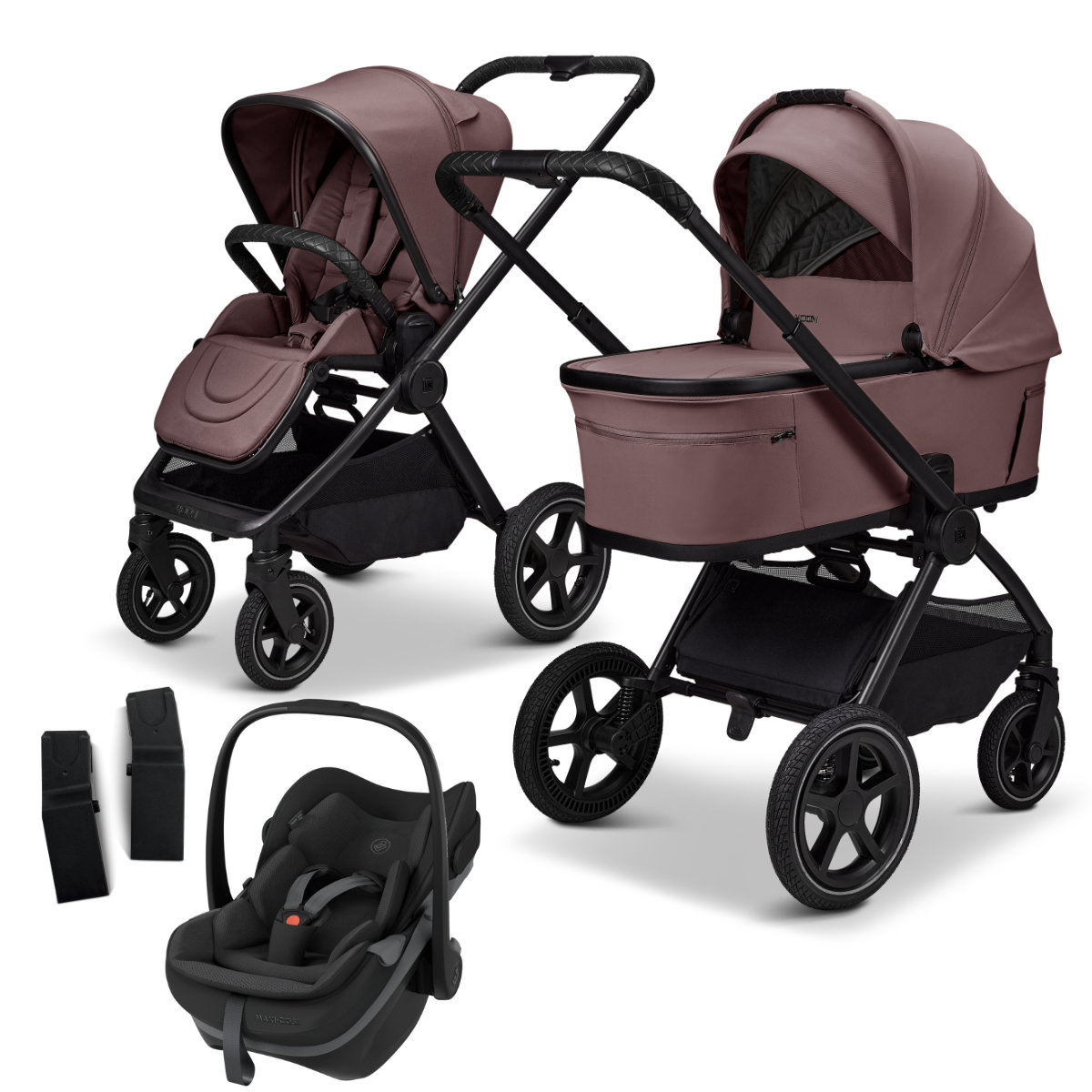 Moon Gio Fold Air 3-in-1 Stroller Set incl. Maxi-Cosi Pebble Slide Pro Infant Car Seat