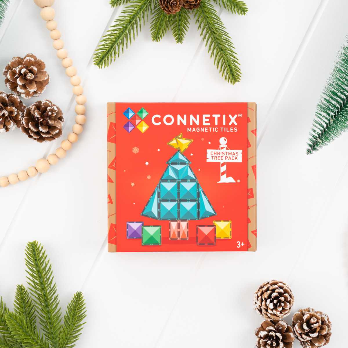 Connetix Magnetic Tiles Christmas Tree Set – 16 Pieces