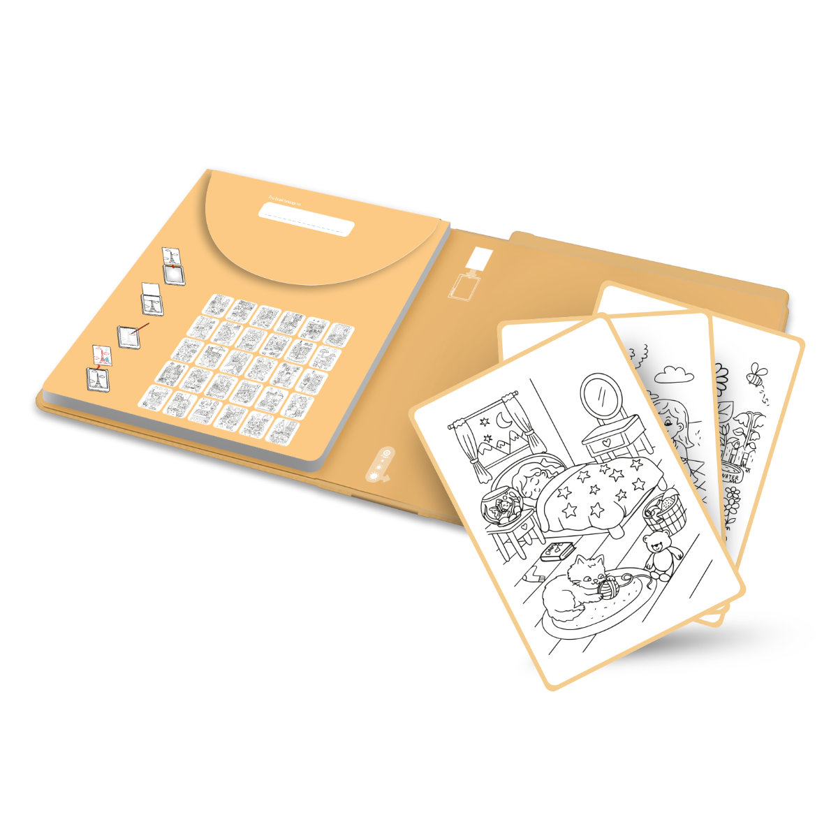 Kidywolf Nachfüllset für Kidydraw Pad Zeichentablett