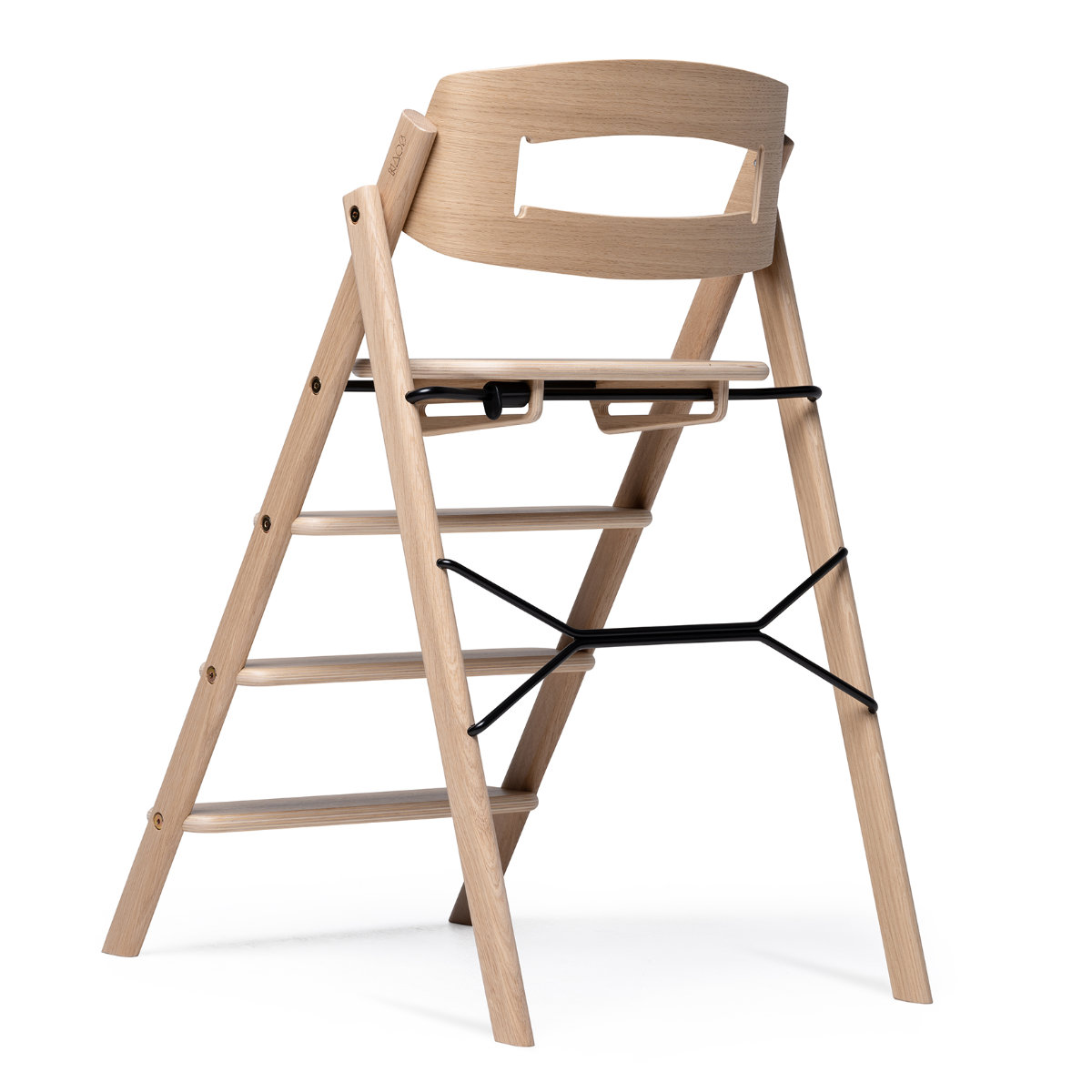 KAOS Klapp high chair made of wood, foldable