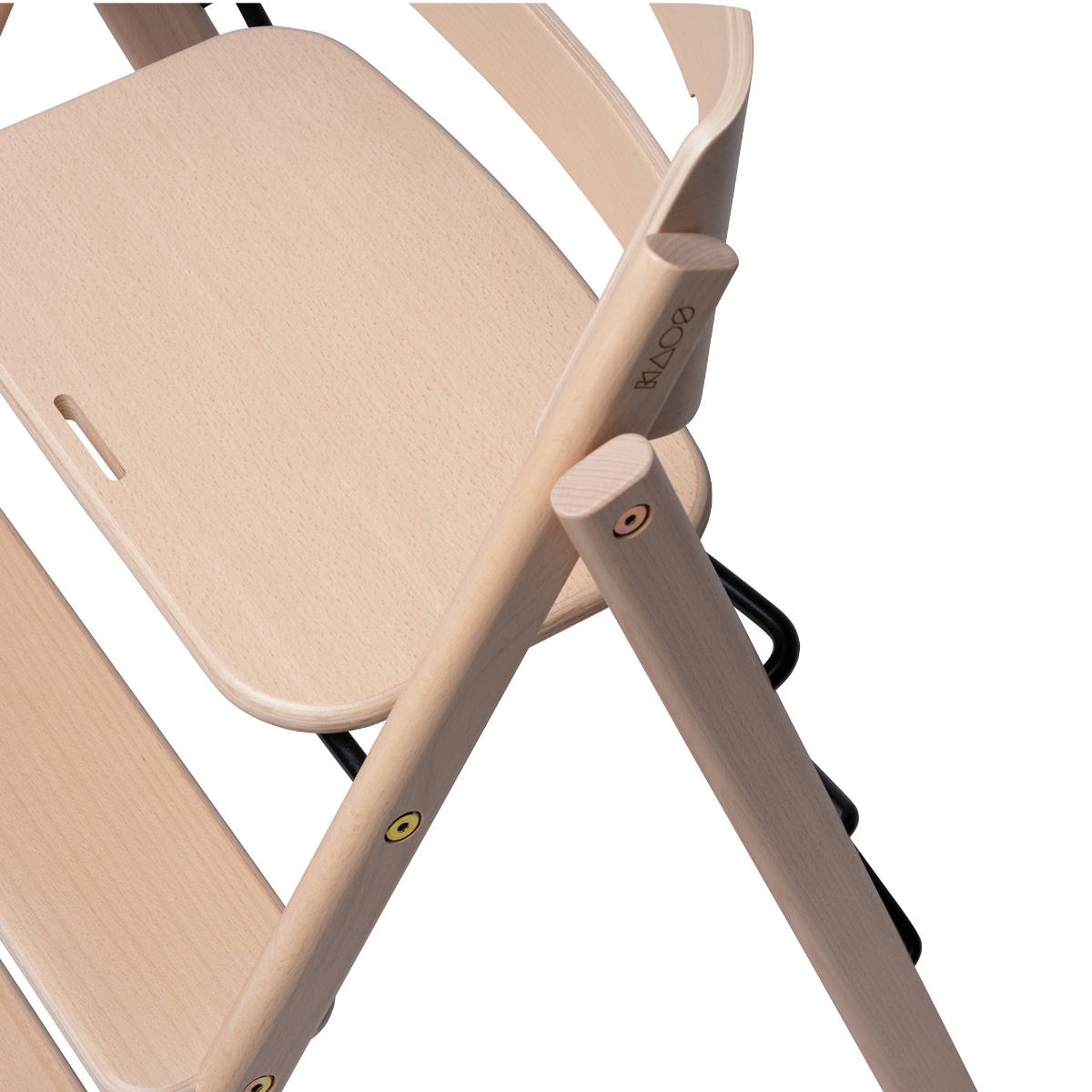 KAOS Klapp high chair made of wood, foldable
