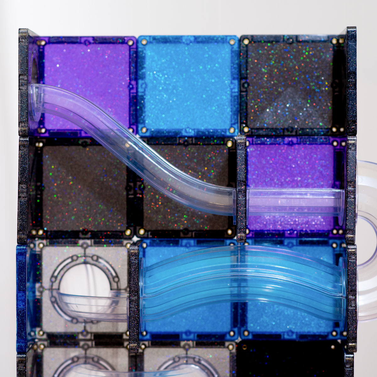 Connetix Magnetic Tiles Ball Run Galaxy Pack - 61 Pieces