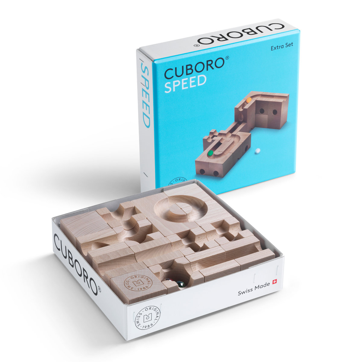 CUBORO Marble Run Extra Set – Expansion Sets in Various Versions
