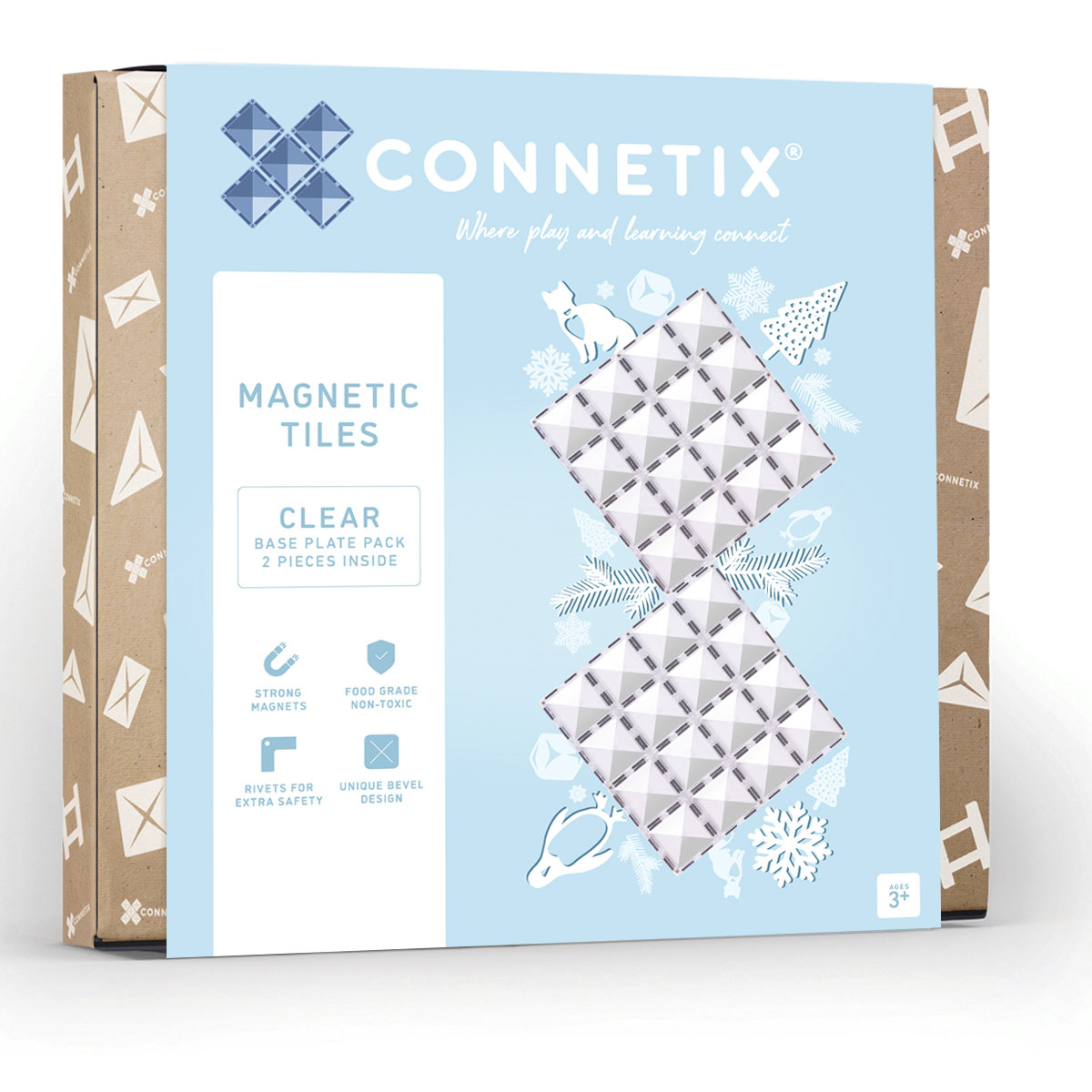 Connetix magnetic toy base plates | 2 parts