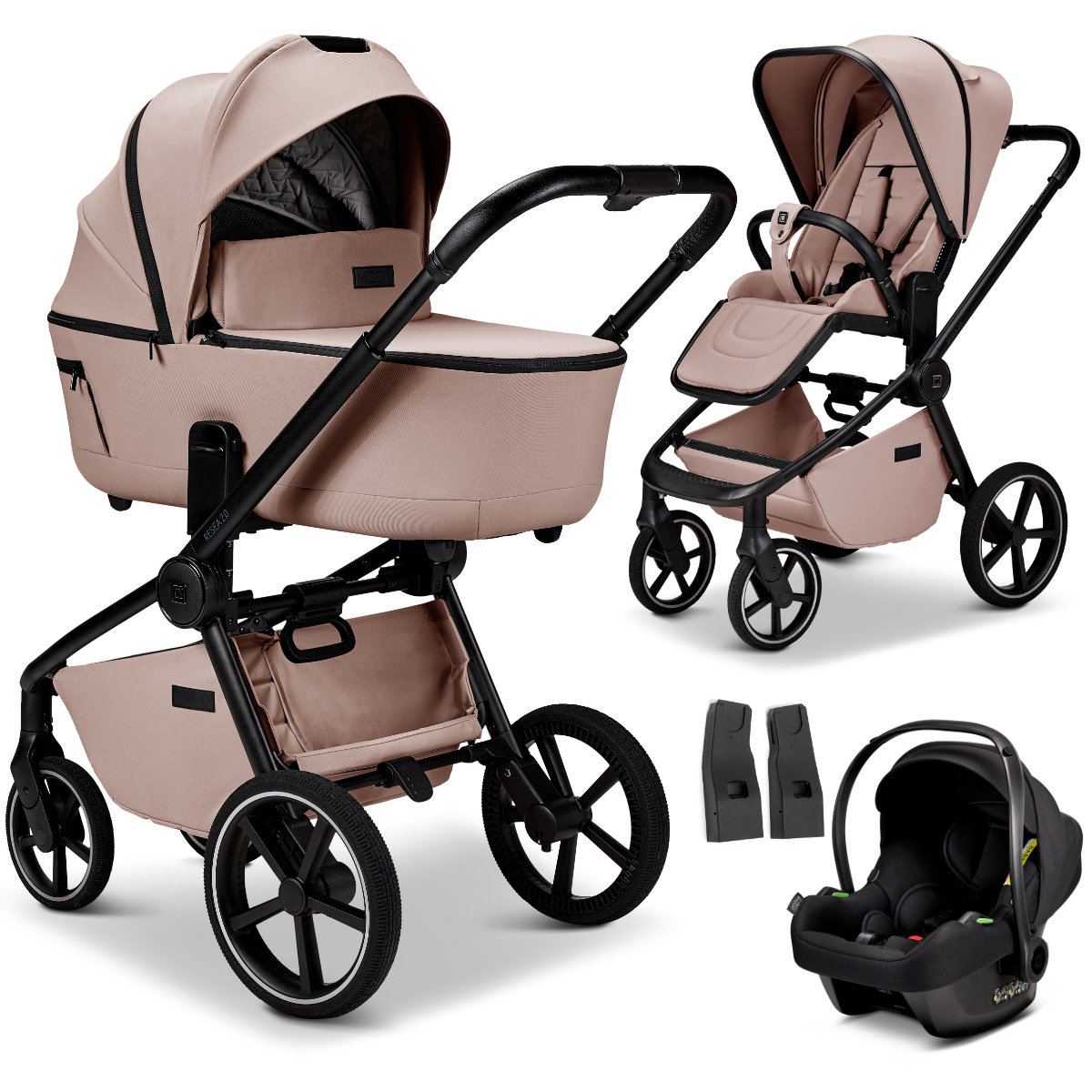 Moon ReSea 2.0 Kinderwagen Set 3 in 1 inkl. COSMO 2.0 Babyschale