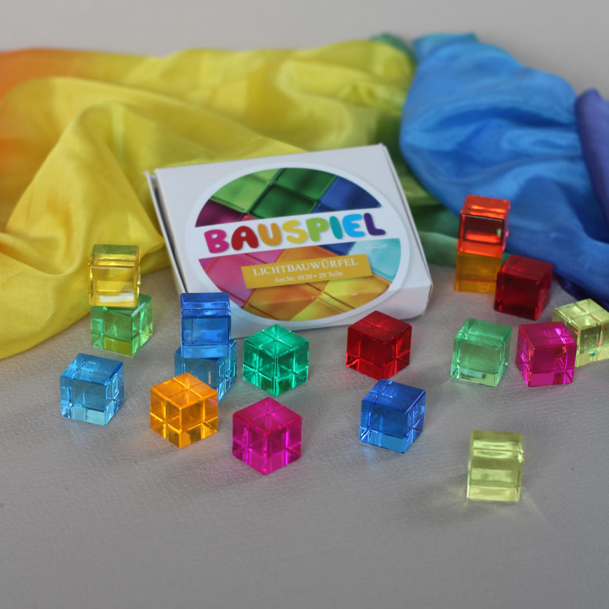Bauspiel Lucent Cubes 20 Pieces