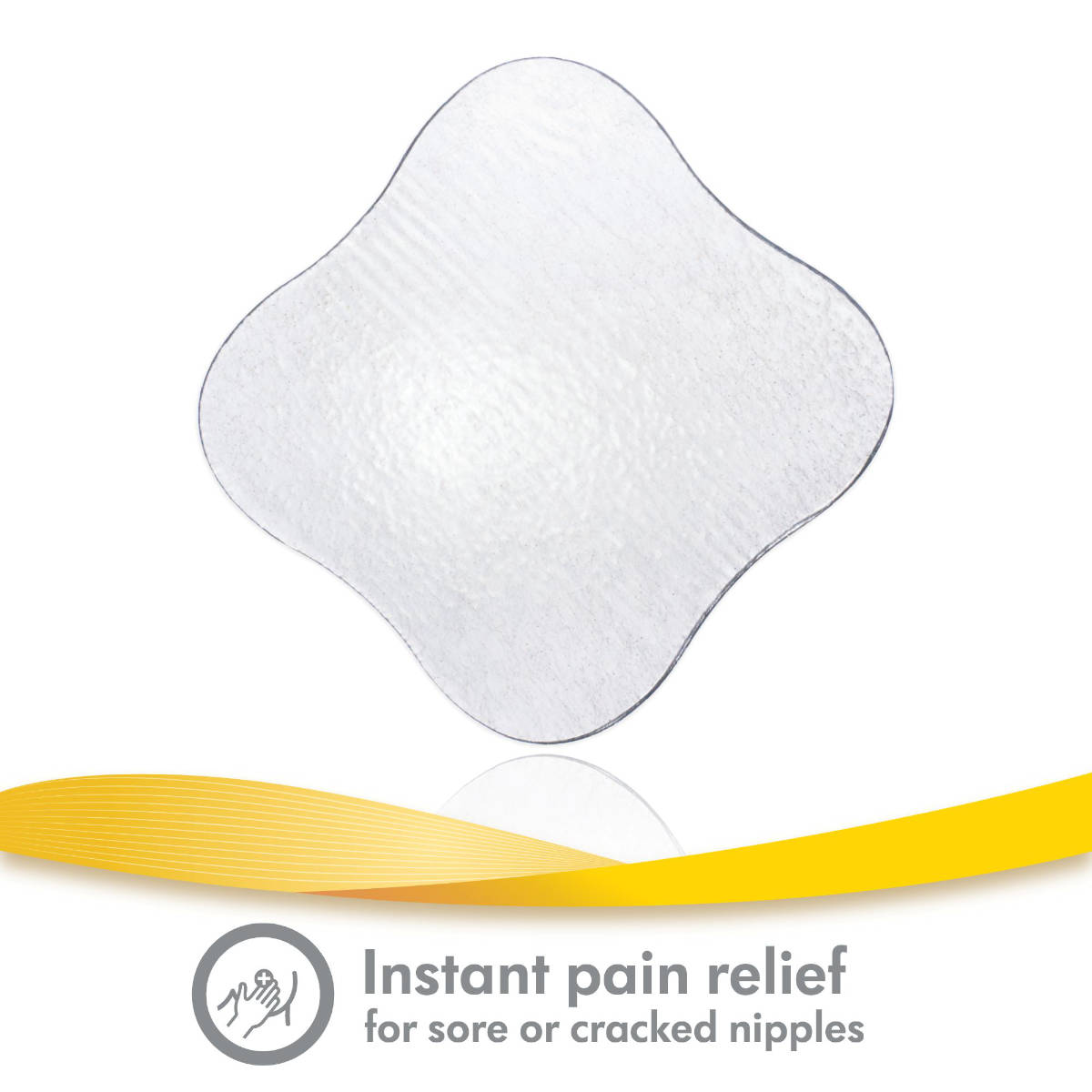 Medela Hydrogel Pads 4 Stk. in Weiß - Draufsicht