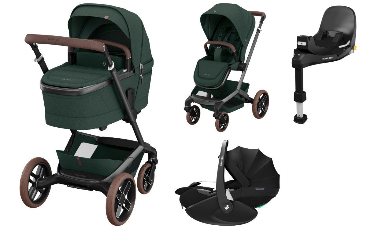 Maxi Cosi Fame 3-in-1 Stroller Set incl. Pebble 360 Pro2 i-Size + FamilyFix 360 Pro