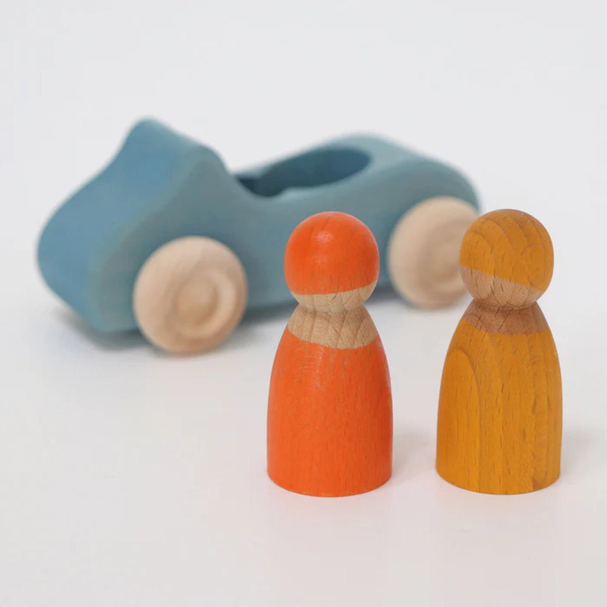 Grimm’s Wooden Convertible Car with Figures