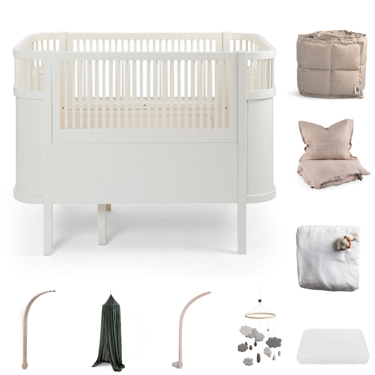 Sebra Baby & Juniorbett - All in One Set