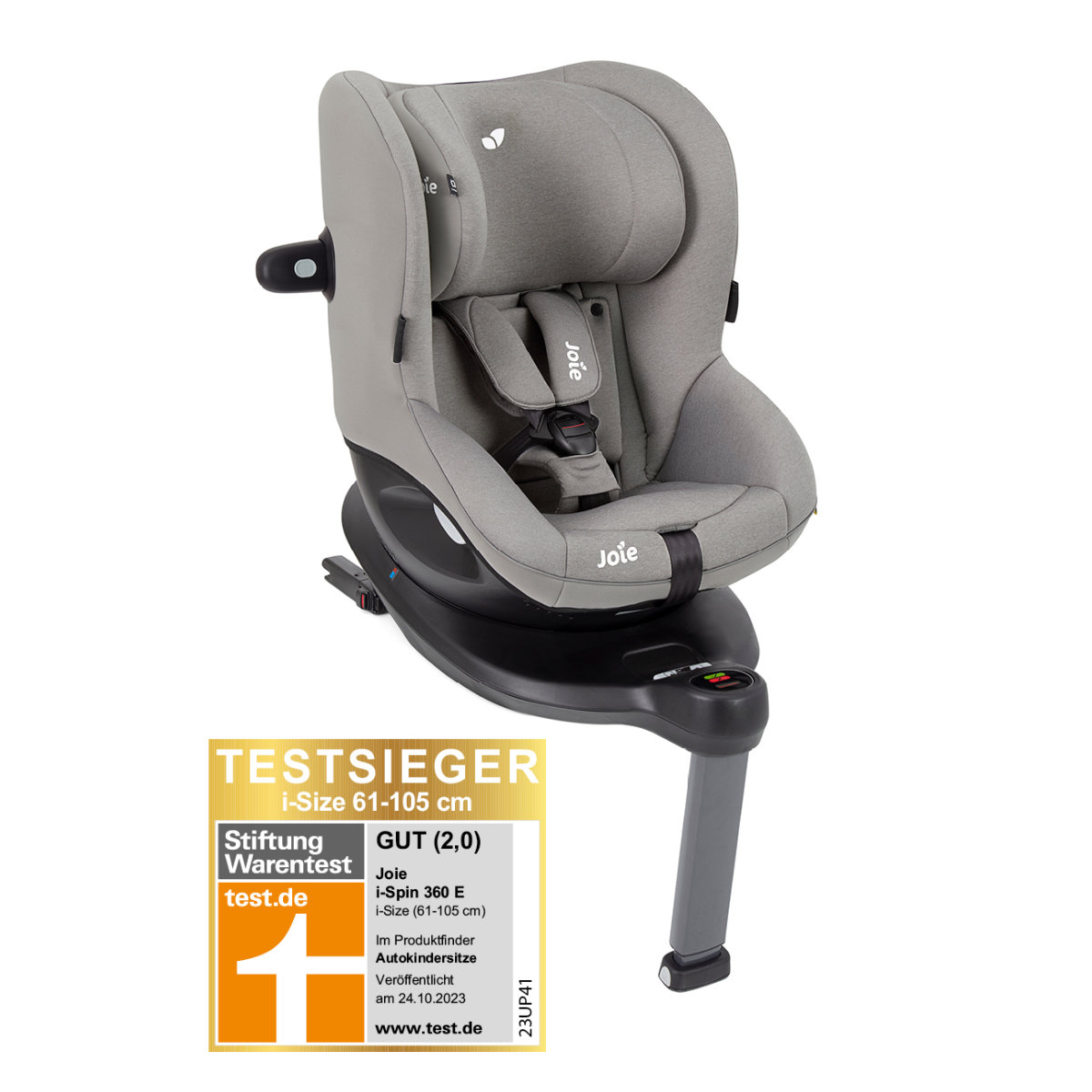 Joie i-Spin 360 E i-Size Kindersitz inkl. Basis, 360° drehbar (6M-4J)