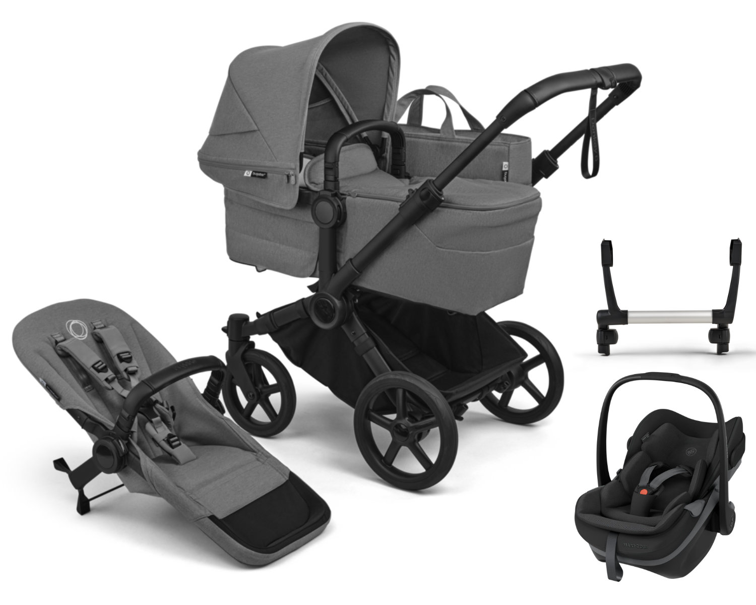 Bugaboo Donkey 6 Mono Kinderwagen Set 3 in 1 inkl. Maxi Cosi Pebble Slide Pro