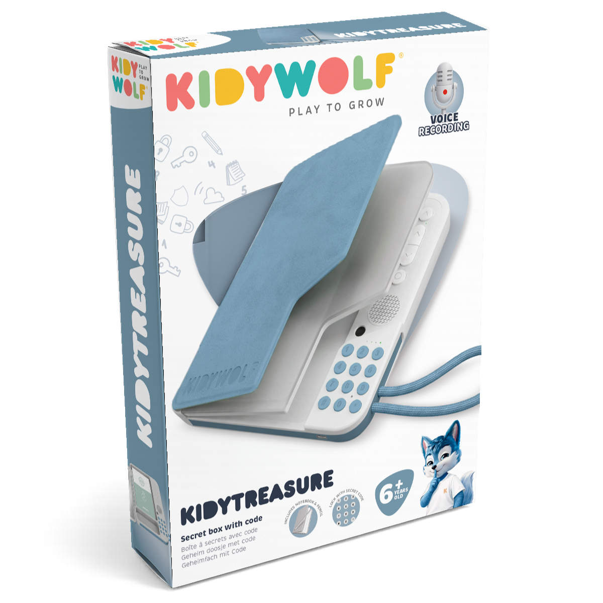 Kidywolf KIDYTREASURE Diary with Digital Combination Lock