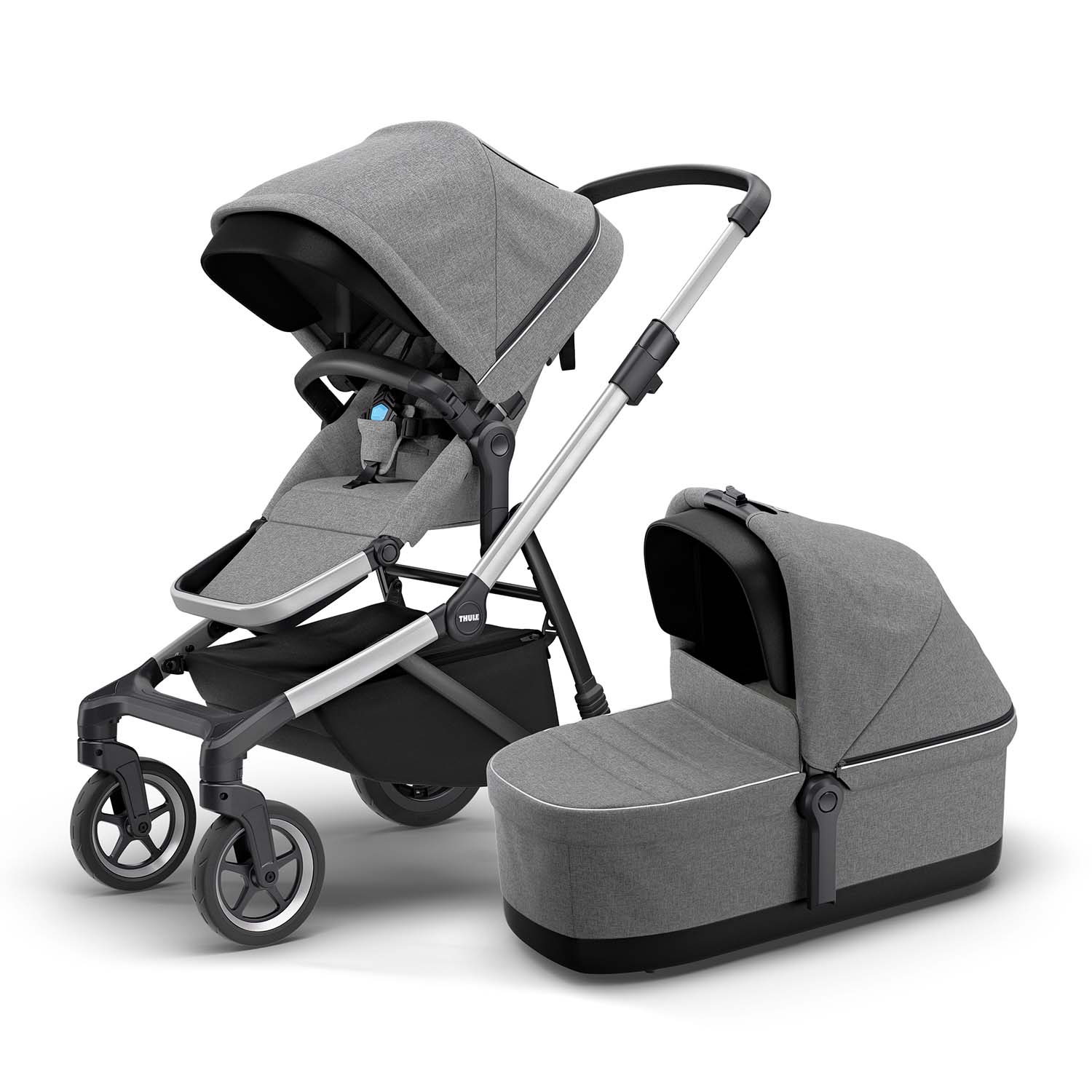Thule Sleek Pushchair incl. Carrycot + Free Footmuff
