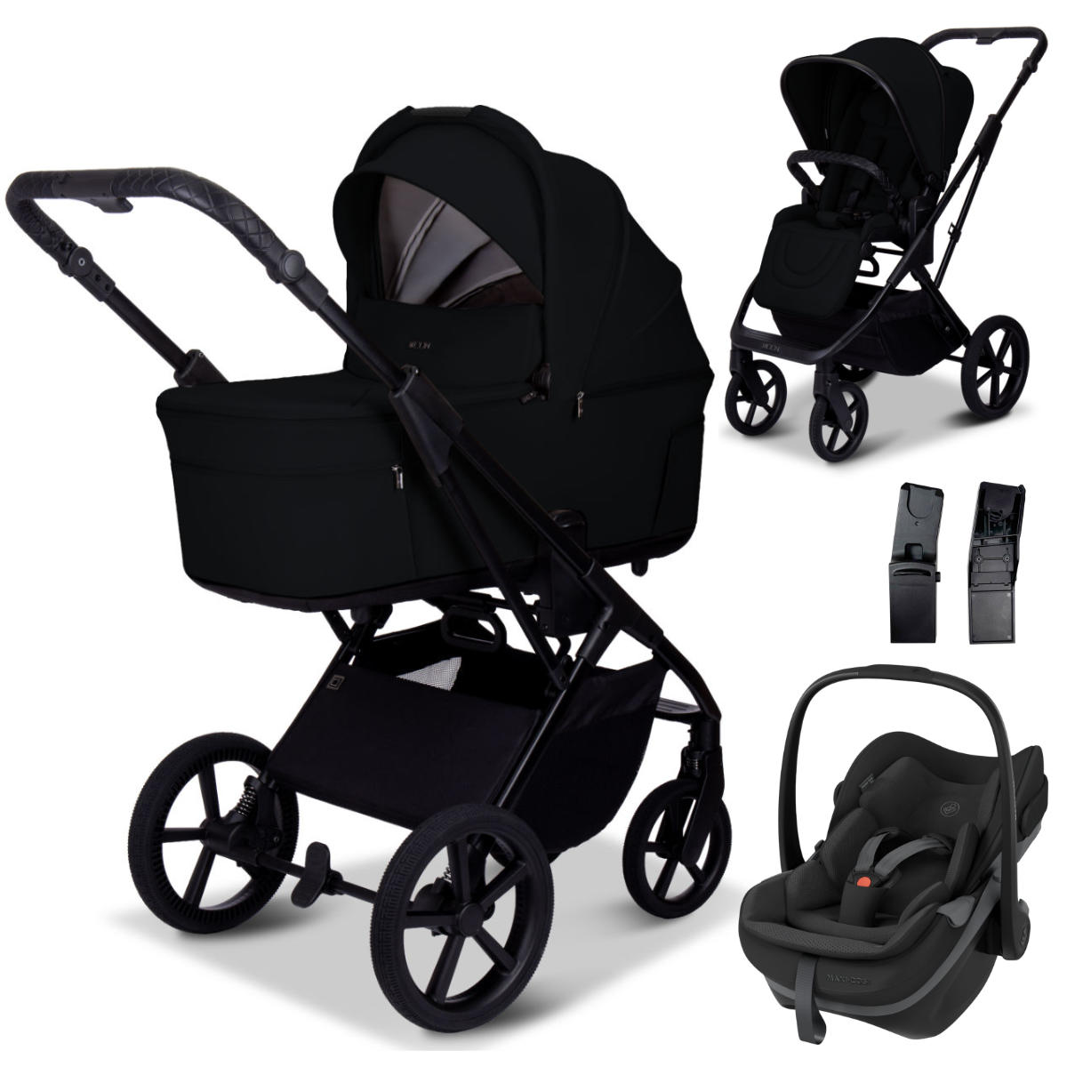 Moon Ciao Fold Kinderwagen Set 3 in 1 mit Maxi Cosi Pebble Slide Pro i-Size