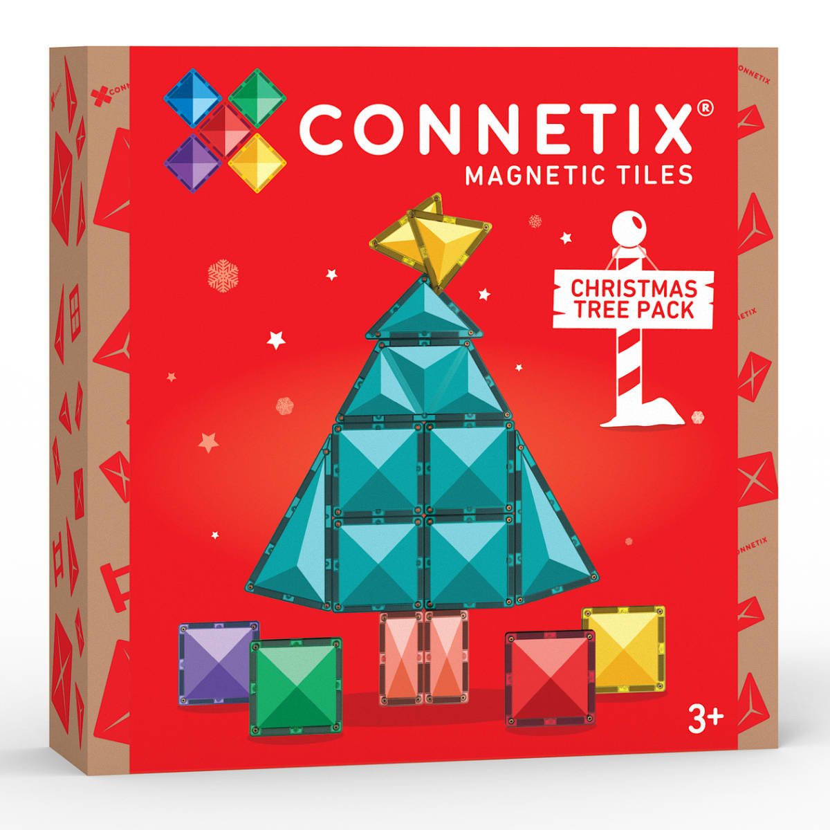 Connetix Magnetic Tiles Christmas Tree Set – 16 Pieces