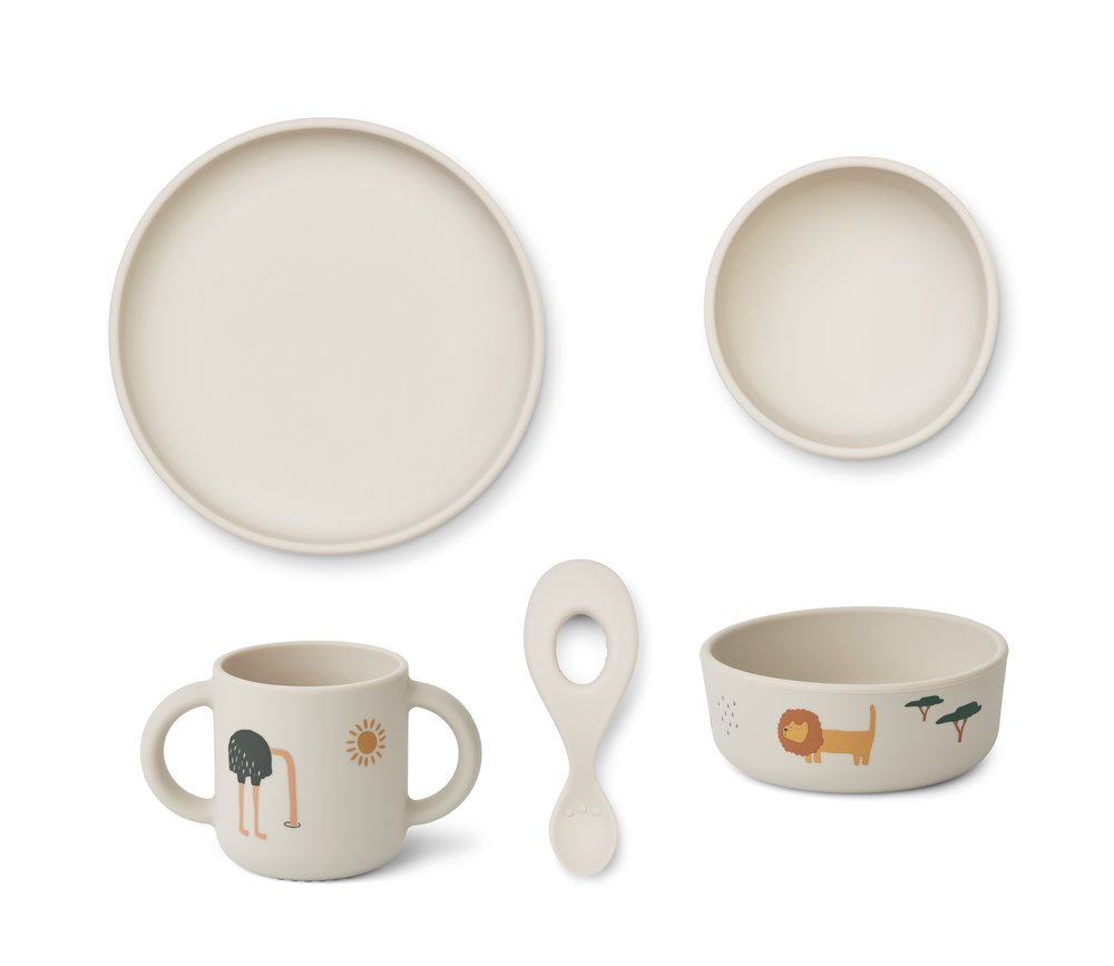 Liewood Vivi Silikon Geschirr-Set, 4er-Pack