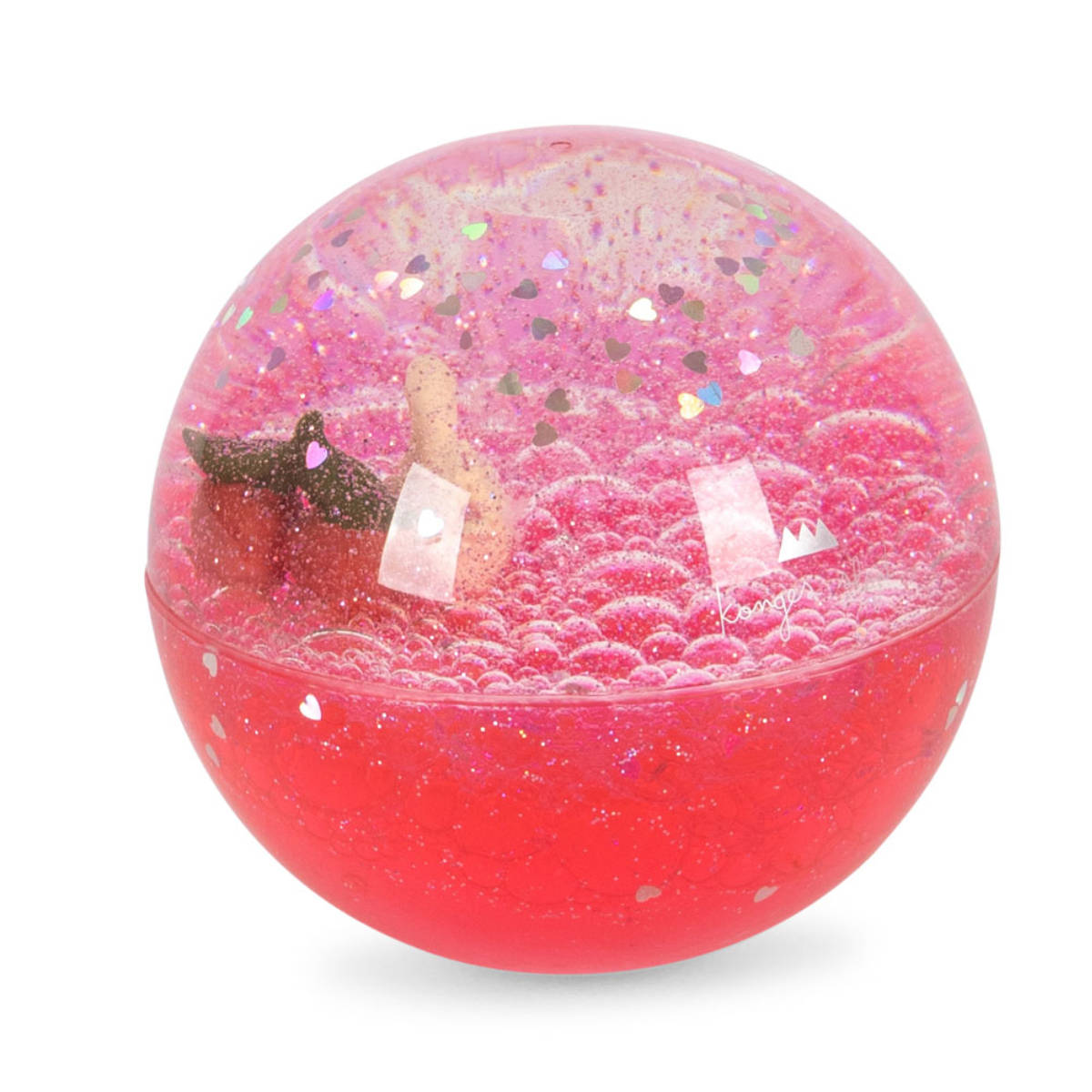 Konges Sløjd Sensorik-Wasserball mit Glitzer