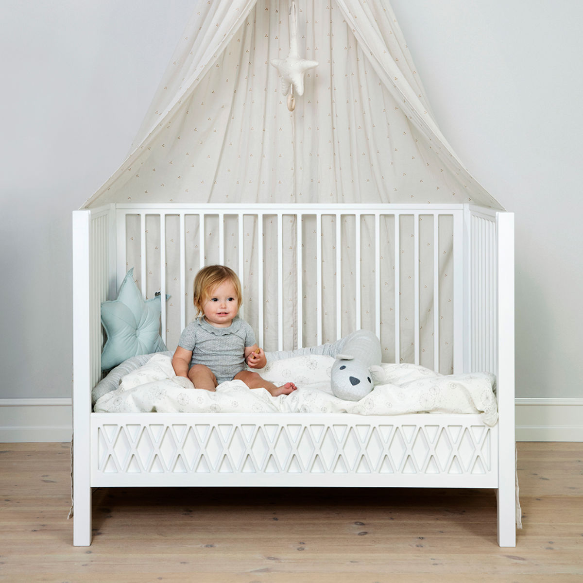 Cam Cam Copenhagen Harlequin Baby Bed, 60x120cm, FSC Mix