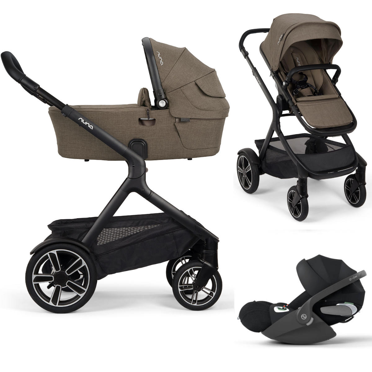 Nuna DEMI Next Pram Set 3-in-1 incl. Cybex Cloud T i-Size