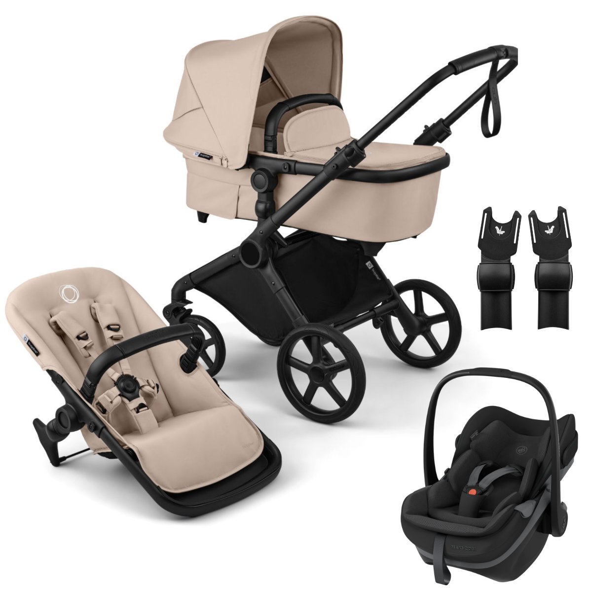 Bugaboo Cub Stroller Set 3 in 1 incl. Maxi Cosi Pebble Slide Pro i-Size Infant Car Seat