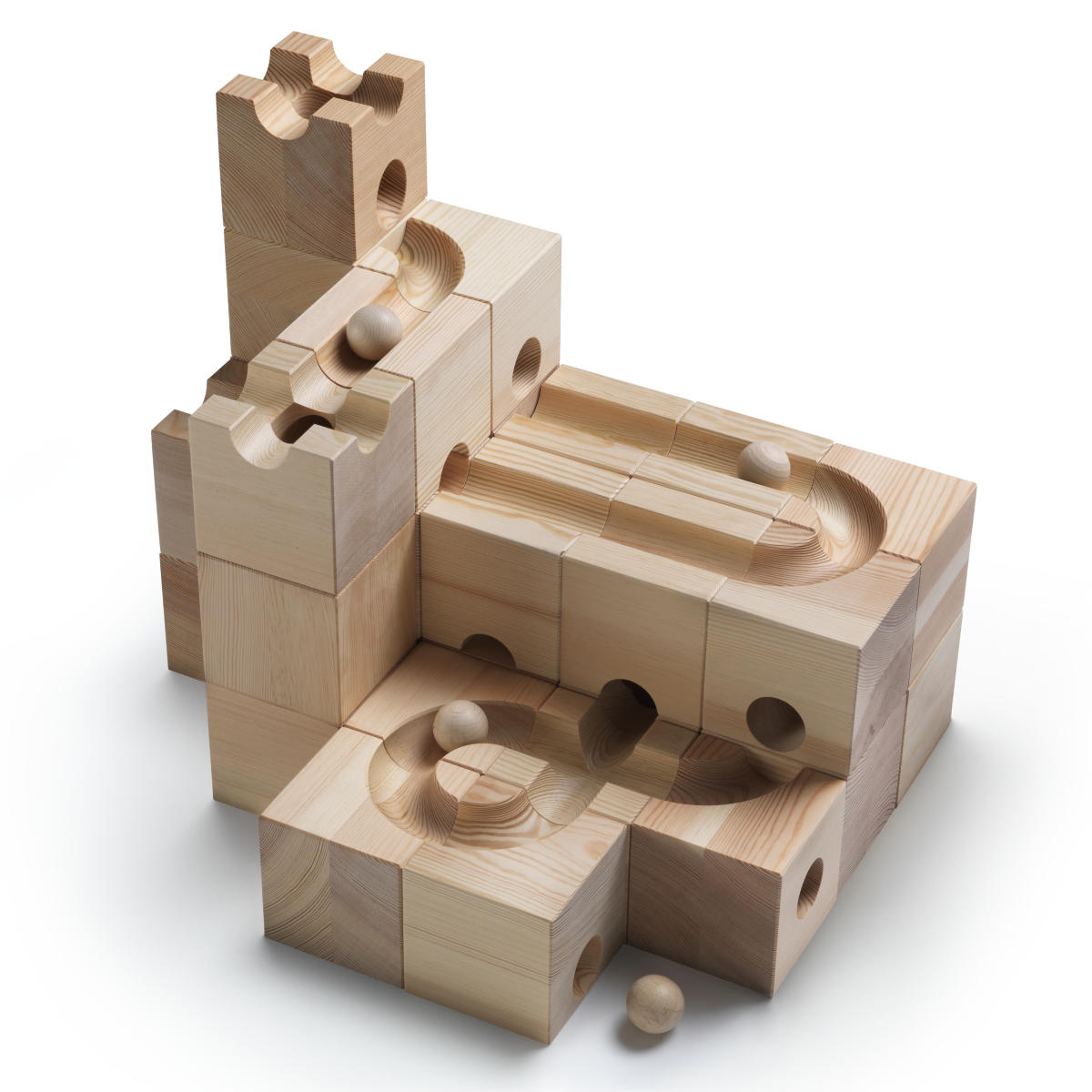CUBORO XL Marble Run – Large Format Construction Set, 33 Pieces