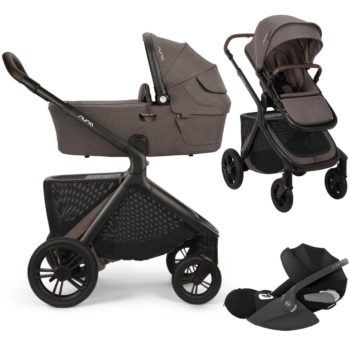 Nuna DEMI Icon Kinderwagen 3 in 1 inkl. Cybex Cloud T i-Size Babyschale