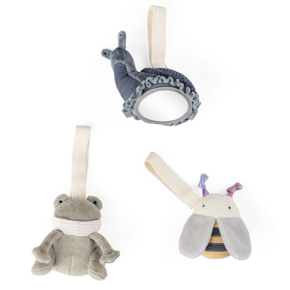 Sebra Activity Toys for Baby Gym & Crib - 3-Piece Set
